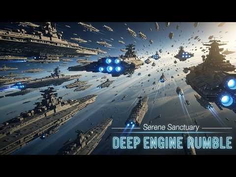 Massive Fleet Departure Ambience: Deep Engine Rumbles & Thruster Noise for Sleep (3 Hours)