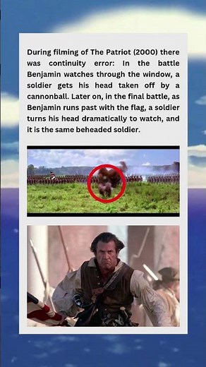 The Patriot (2000) - A Headless Soldier's Tale of Cinematic Continuity