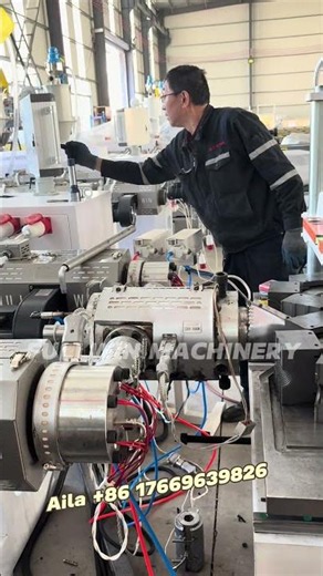 How to make double wall corrugated pipe? Pe pipe line extruder #machine #factory