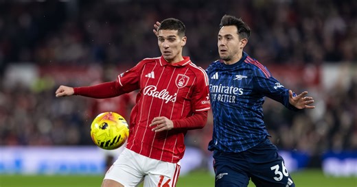 Dominguez sees 'brilliant' chance deflected wide as Arsenal survive early attack