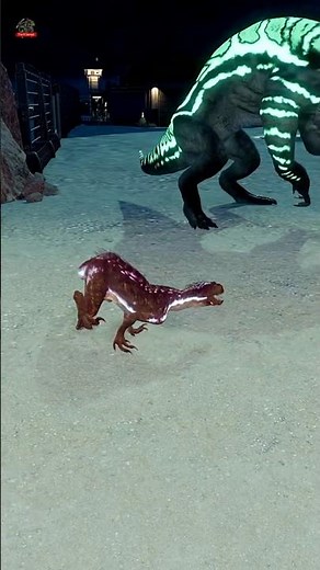 HYBRID WAR : Distortus Rex vs Indoraptor - Jurassic World Evolution 2 #jwe2 #ytshorts