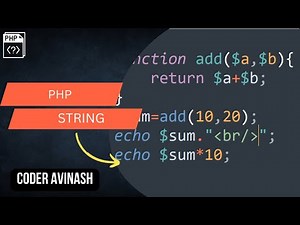 🔵 PHP String | Escape Sequence | Hindi