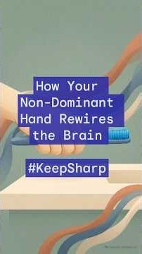 #KeepSharp How Your Non-Dominant Hand Rewires the Brain #keepsharp #healthover40