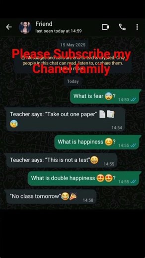 whtat is fear and happiness Gays