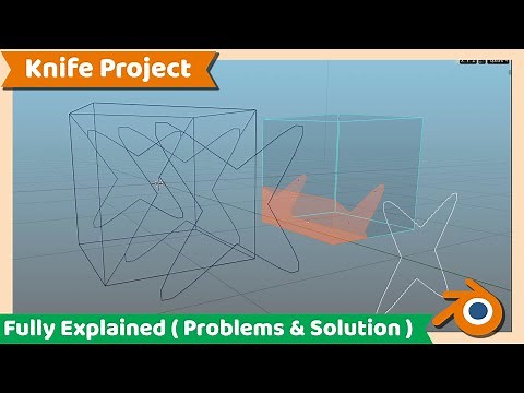 Blender Tutorial : How to use Knife Project ( updated 3.1 )