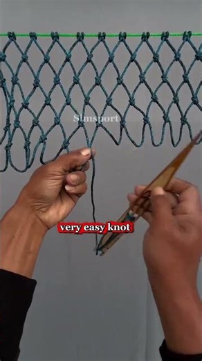very easy knot to make a net