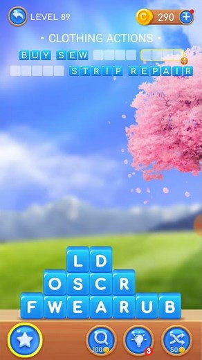 Word Swipe Level 89 Solution