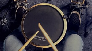 This is a 3:4:5 polymetric relationship. The hands are doing a variety of stickings in order to continue the accent on every fifth note, but still moving in patterns to the outer pads. Any guesses to the 5 different sticking patterns used? (and there is another pattern within a pattern too) _ Love the Prologix Percussion pads & Thunder Kicks, and of course Vic Firth sticks | rich stitzel music