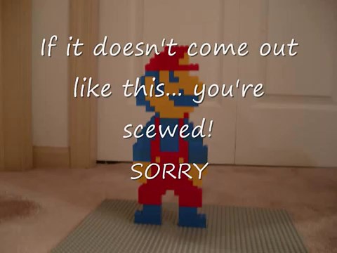 How to make Lego Big (Super) Mario