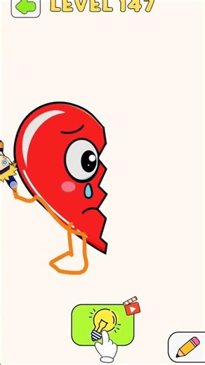 Draw one part level 147 💔❤️‍🩹 #drawonepart #dopgame #dop #drawinggame #dopchallenge #dopdrawonepart