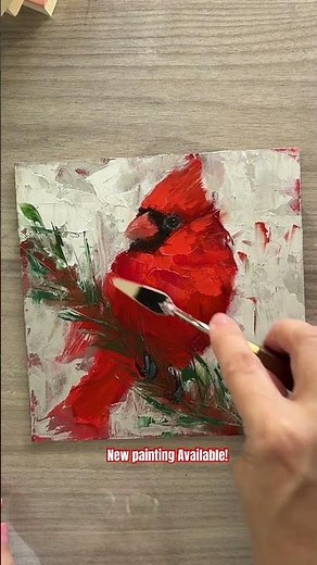 Painting Cardinals! #birdart