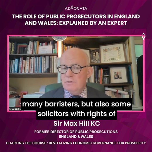 Join Sir Max Hill KC, Former Director of Public Prosecutions England & Wales, at 'Charting the Course: Revitalizing Economic Governance for Prosperity' as he expertly explains the role of public prosecutors in England and Wales. 📺Watch the full discussion on our YouTube channel : https://youtu.be/EvPyqwIkcQ0?si=5ZHsf5JMuz9MiJ1U #legal #strategicplanning #organizationaldevelopment #LegalInsights | Advocata Institute