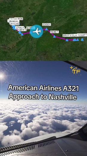 Approaching Nashville: A Cold Winter Day in the A321