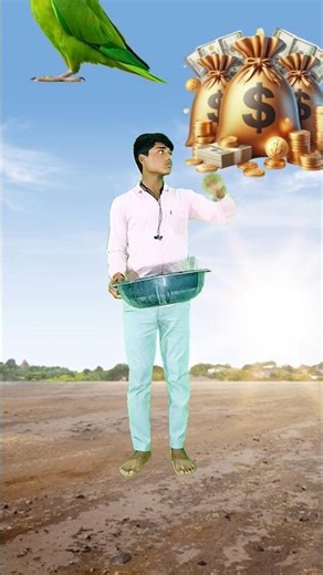 flying baby, dancing girl,bear parrot and money #shorts #viral #vfx