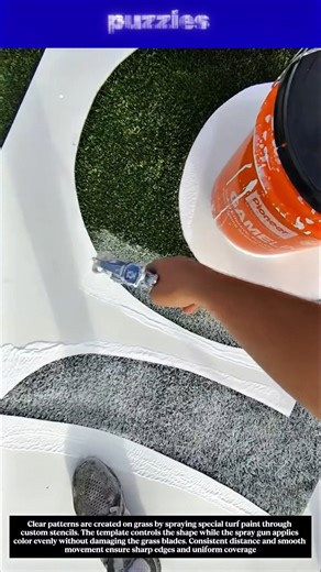 Spray Painting Grass to Create Numbers, Letters & Logos!