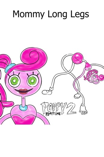 Mommy Long Legs l Poppy Playtime #drawing #horrorstation #shortvideo #art #cartoon #horrorstories