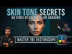Skin Tone Correction Using Vector scope in DaVinci Resolve | Basic cinematic Color Grading Tutorial