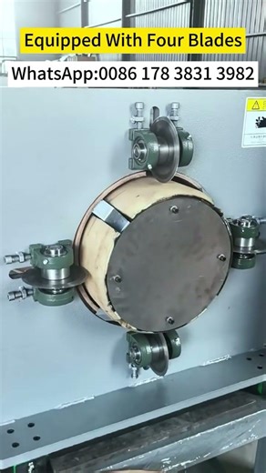 Paper Tube Longitudinal Cutting Machine With 4 Blades To Make Quarter Tubes | Industrial Use