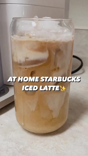 At Home Starbucks Iced Latte Recipe with Nespresso Gran Lattissima