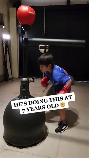 Young Boxing Prodigy Training Hard at Just 7 Years Old