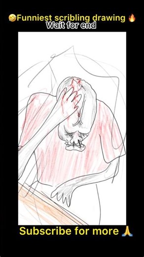 🤣Funniest scribling drawing 🔥#feed #funny #funnydrawings #feedshorts #viral #memes #funnyimages