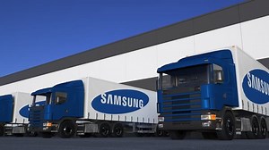 Freight Semi Trucks Samsung Logo Loading Stock Footage Video (100% Royalty-free) 29286265 | Shutterstock