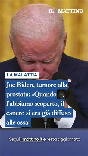 Joe Biden, il tumore: «Quando l’abbiamo scoperto, il cancro si era già diffuso alle ossa»
