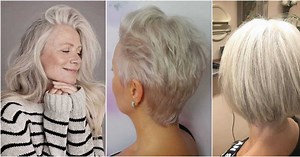 20 idées de coupes et coiffures pour cheveux blancs