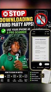 STOP DOWNLOADING SCANNERS APP AND JUST USE YOUR IPHONE# iPhoneupdate#techvideo#foryou #viral#scanner