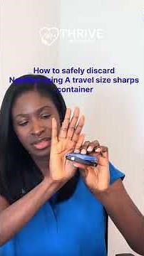 Check out the travel size sharps container