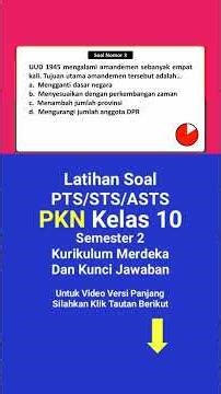 PTS/STS PKN Class 10 Semester 2 Independent Curriculum SHORT Edition