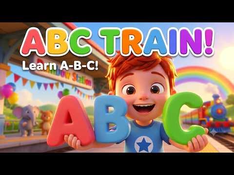 ABC Train Song | Pixar Style | @Croccolli Nursery Rhymes & Kids