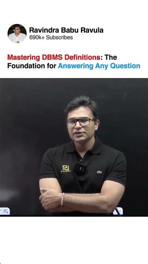 Mastering DBMS Definitions The Foundation for Answering Any Question | GATECS | GATEDA | Prof. RBR