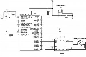 Remote Controlled Bipolar Stepper Motor Using PIC16F877A - CCS C