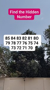 7.2K views · 32 reactions | Find the Hidden Number #brainteaser #search #find | Math & Puzzle | Facebook