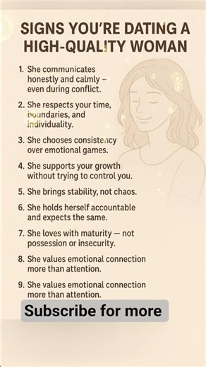 Signs You’re Dating a High-Quality Woman 💛 | Psychology Reveals What Truly Matters | Dating Tips