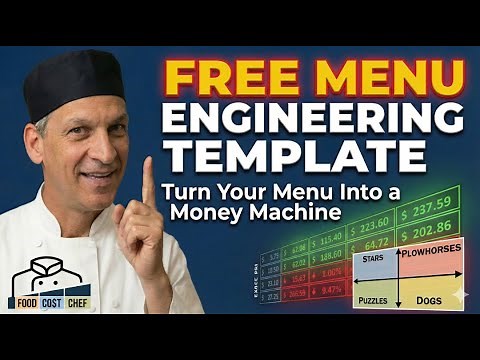 "Free Menu Engineering Excel Template: Maximize Your Restaurant's Profitability!"