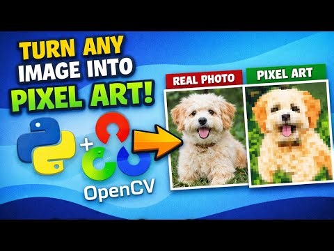 I Turned a Normal Image Into Pixel Art Using Python (OpenCV tutorial)