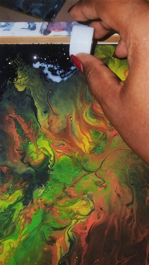 Acrylic Pouring| Acrylic Art 🎨 Painting.
