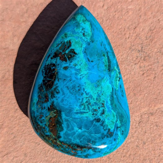 Ray Mine Chrysocolla & Malachite Palm Stone | Hand-polished Sedona Lapidary Art | Arizona Copper Minerals | 77g - Etsy