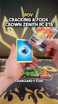 POV Unboxing a 700$ Crown Zenith PC Pokemon ETB Box #pokemoncards #viral #trending #ytshorts