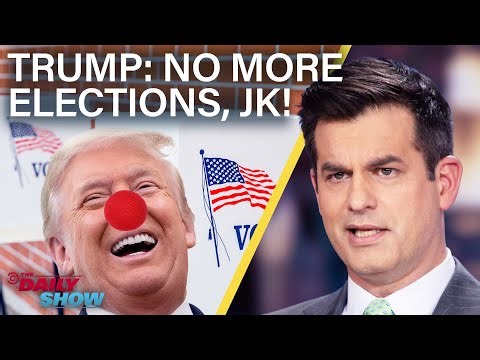 Trump Floats Canceling Midterms & MAGA Pushes Alt Super Bowl Halftime Show | The Daily Show