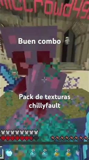 Pack de texturas clillyfault nice combo 🗿 #minecraft #mincraftshort #mincraftpvp #cubecraftbedrock
