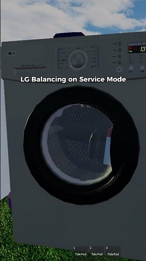 Is LG Balancing on Service Mode ?! 🤔 #roblox #washingmachine #beko #laundry