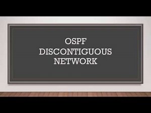 OSPF Troubleshooting - Discontiguous Network