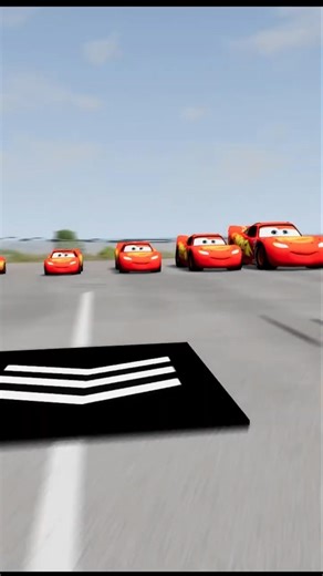 McQueen Different Sizes vs Instant 600 MPH ⚡🚗 | BeamNG.Drive #shortsfeed #shorts