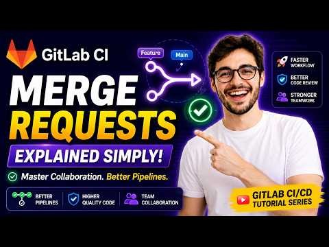 Gitlab CI CD Tutorial | How to create a merge request in Gitlab CI| Gitlab CI merge request pipeline