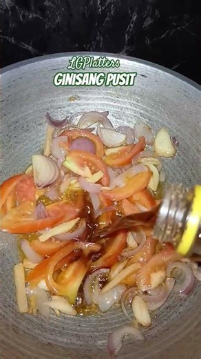 Ginisang Pusit #cooking #food #lutongilokano #youtubeshorts #recipe #delicious