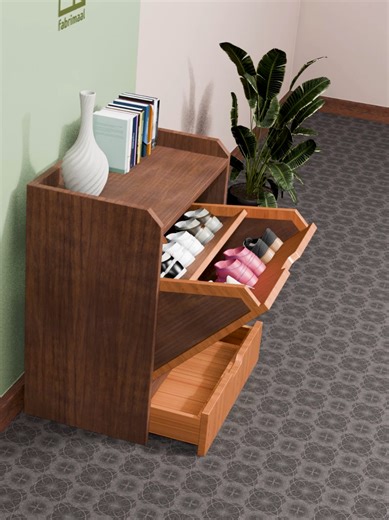 Shoe rack idea #furniture #design #wood #ideas #fyp