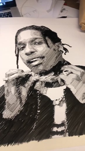 Drawing ASAP Rocky with Sharpies | Polina Kulikova Dancer